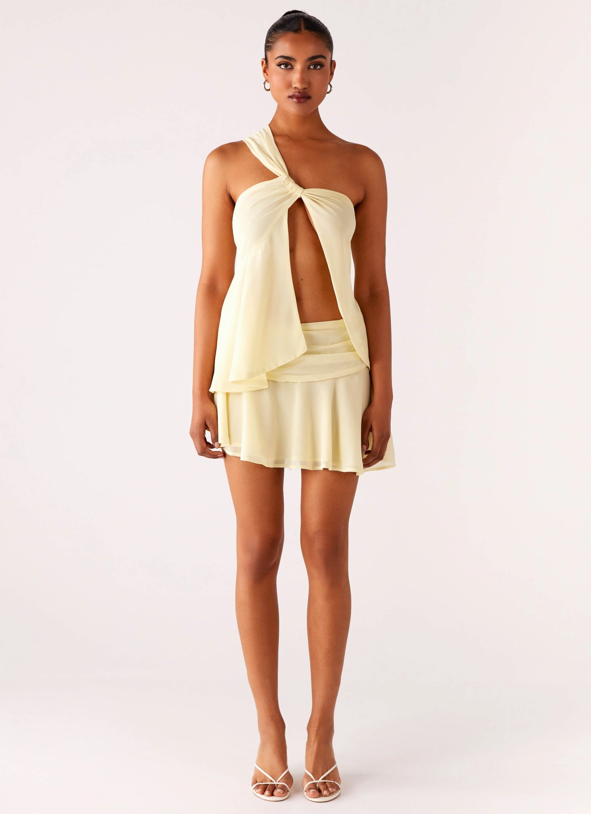 MagneticClosureSystem Delight Me Low Rise Mini Skirt - Yellow