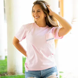 Delta Delta Delta Heart Pocket T-Shirt - Blossom