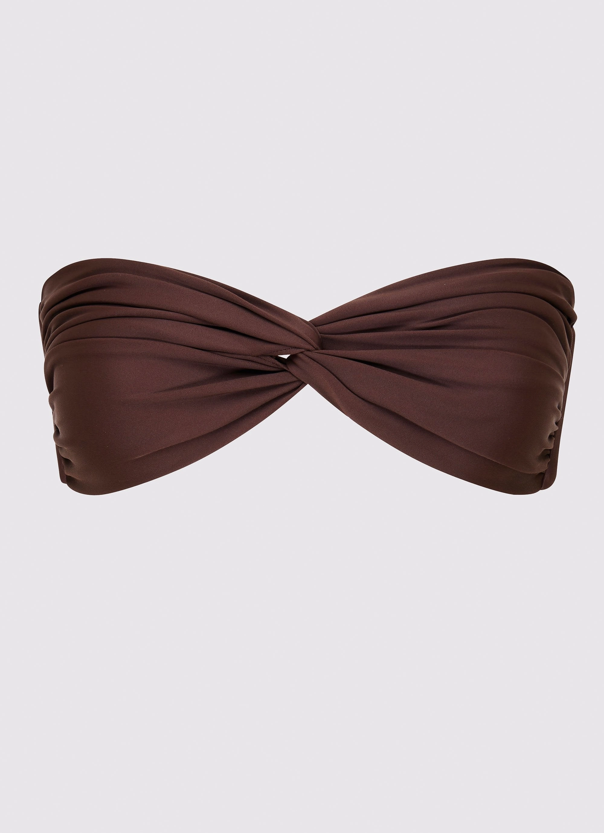 Delta Bandeau Bikini Top - Brown Holiday Style Chic Comfort