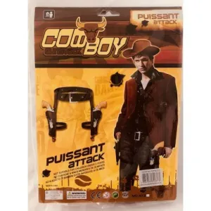 Deluxe Adjustable Cowboy Gun Holster & Gun