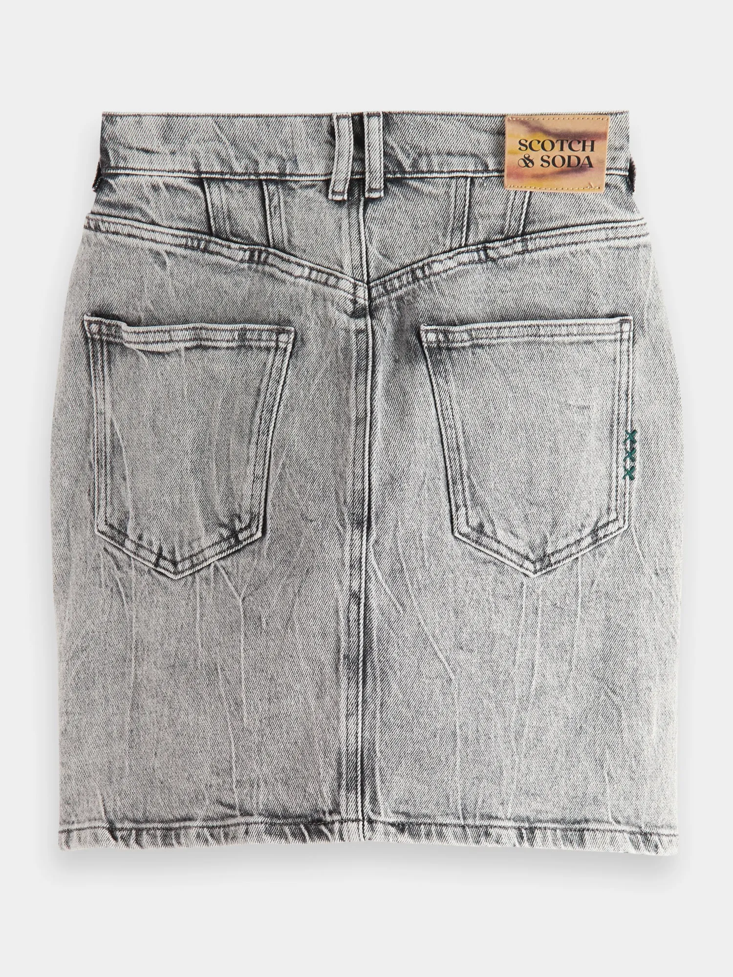 Denim mini skirt