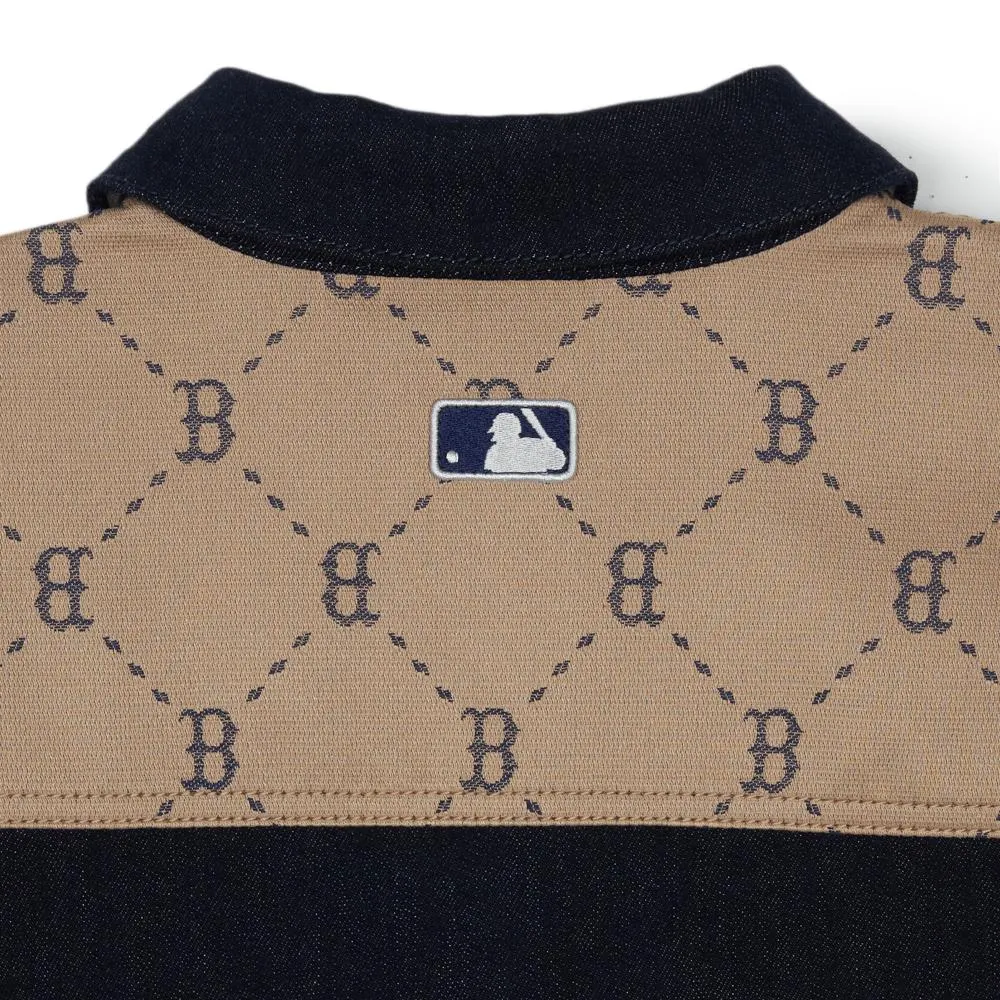 Denim Mixed Jacquard Dia Monogram Boston Red Sox Denim Shirts