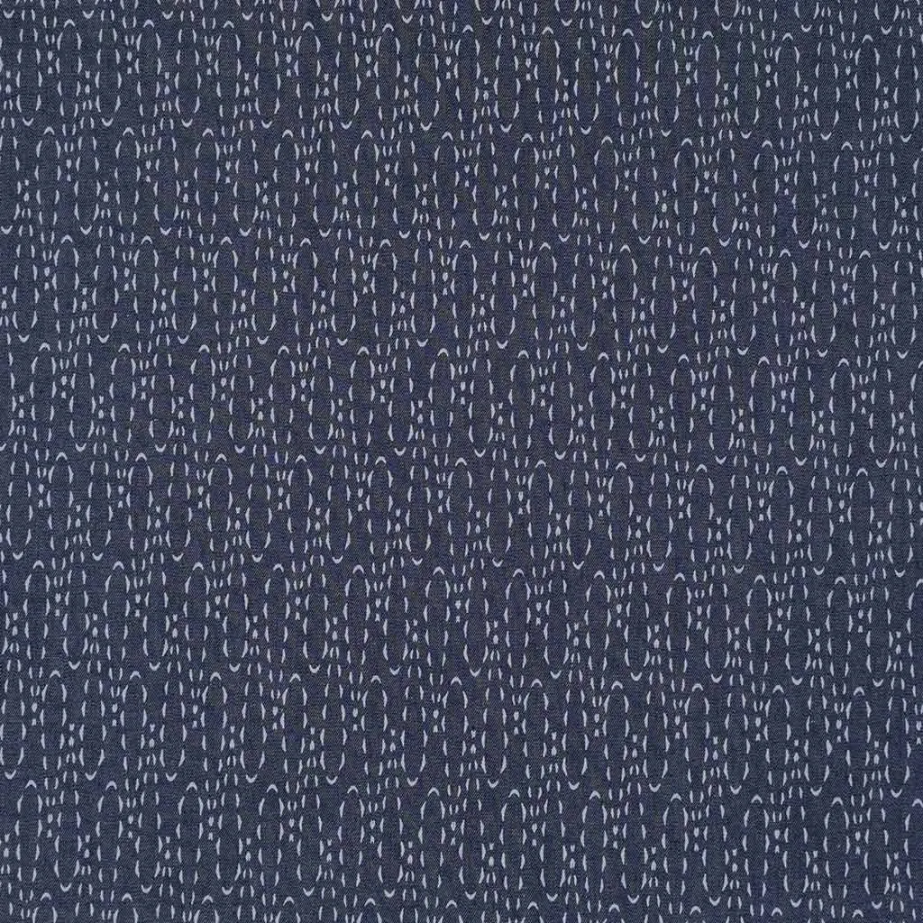 Denim Print Casted Loops Cotton Woven Fabric by Art Gallery Fabrics Sample