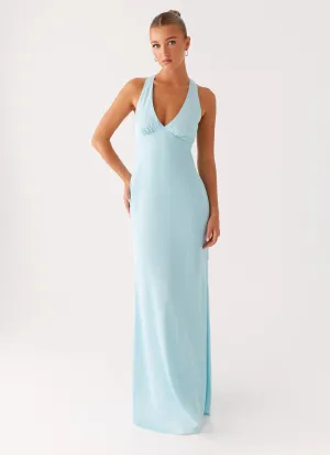 Desi Halterneck Maxi Dress - Mint Calm Style