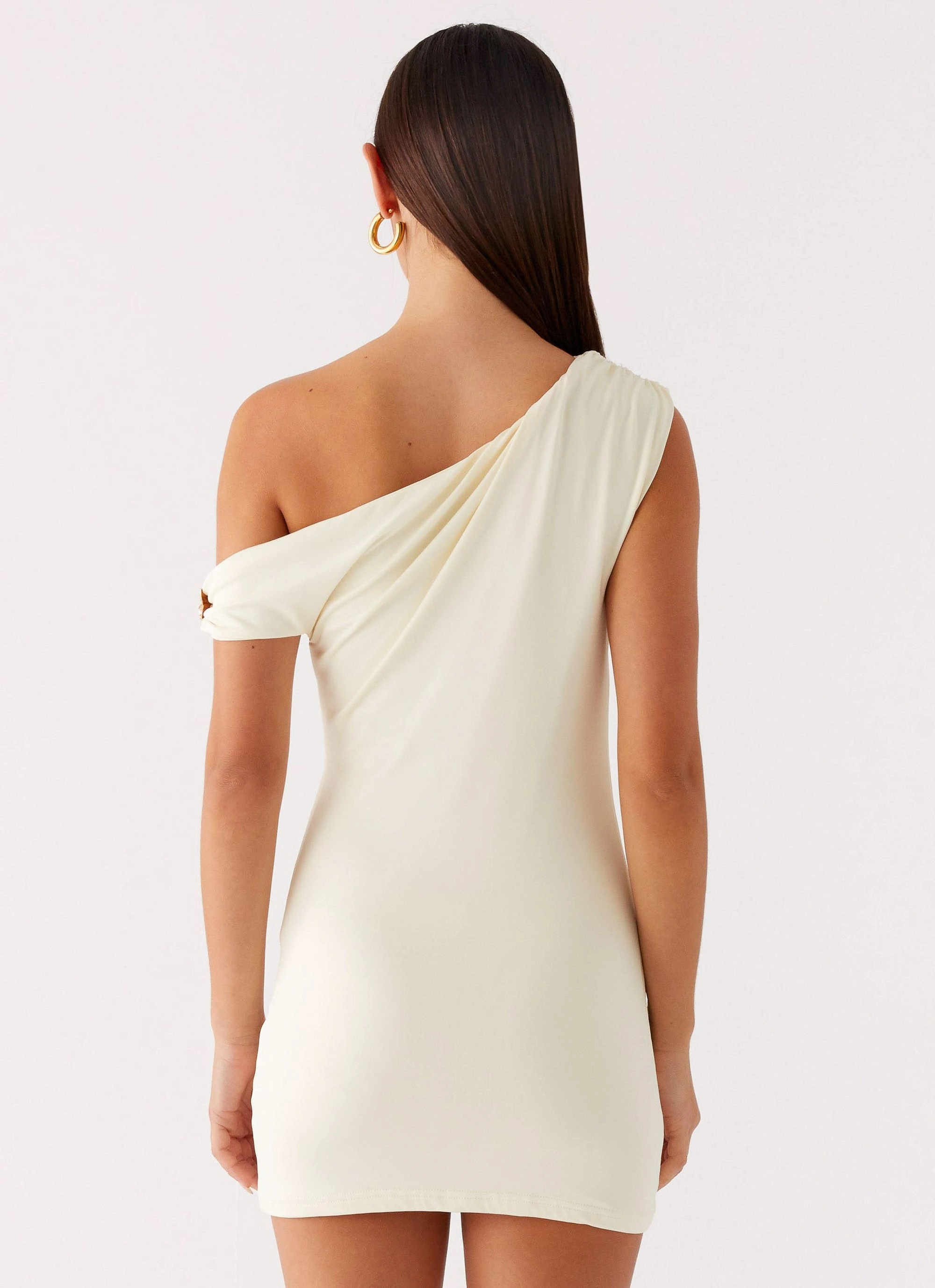 Island Time Mini Dress - Yellow Casual Fit Ruffle Detail