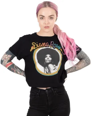 Diana Ross Cropped T-Shirt For Women