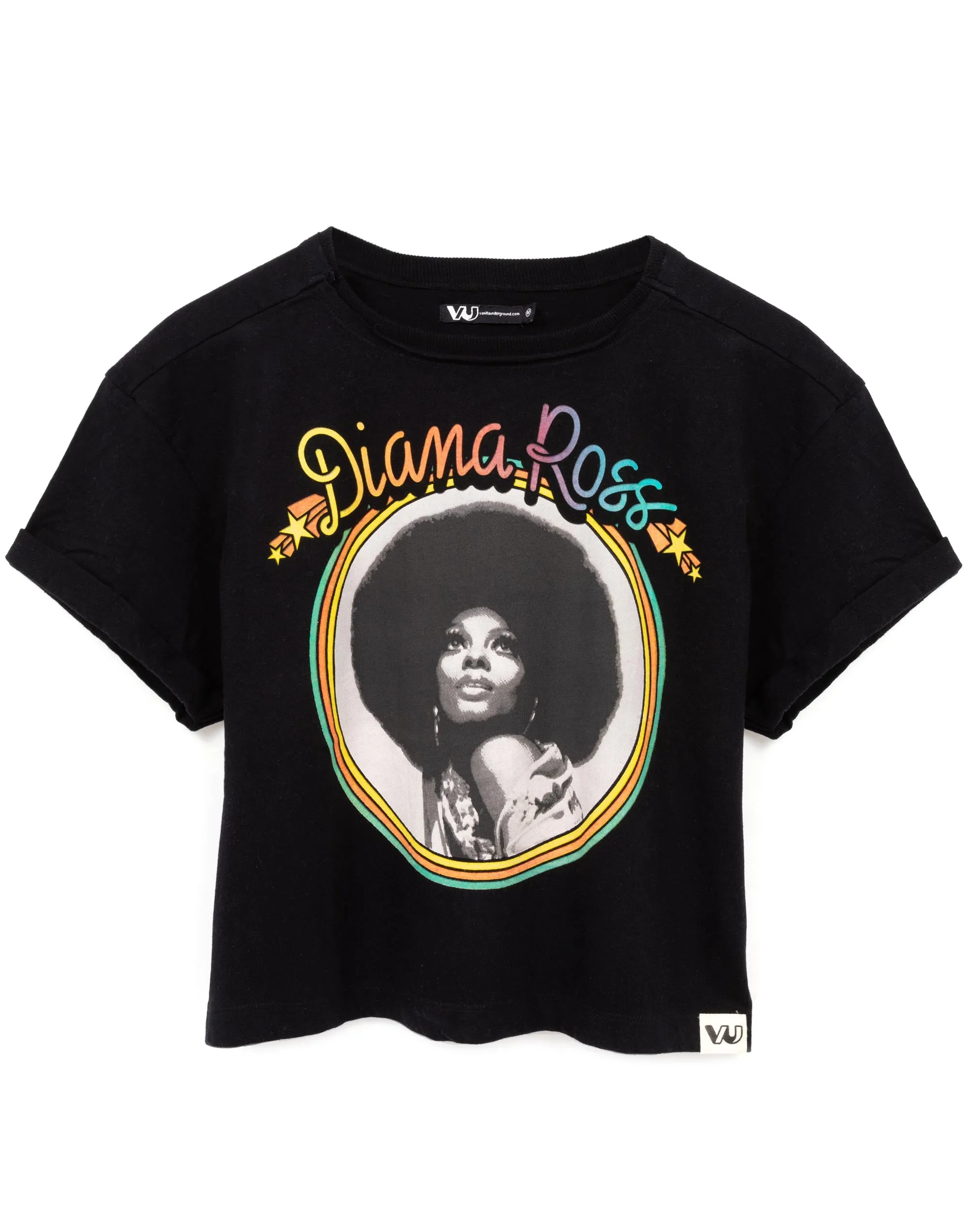 Diana Ross Cropped T-Shirt For Women