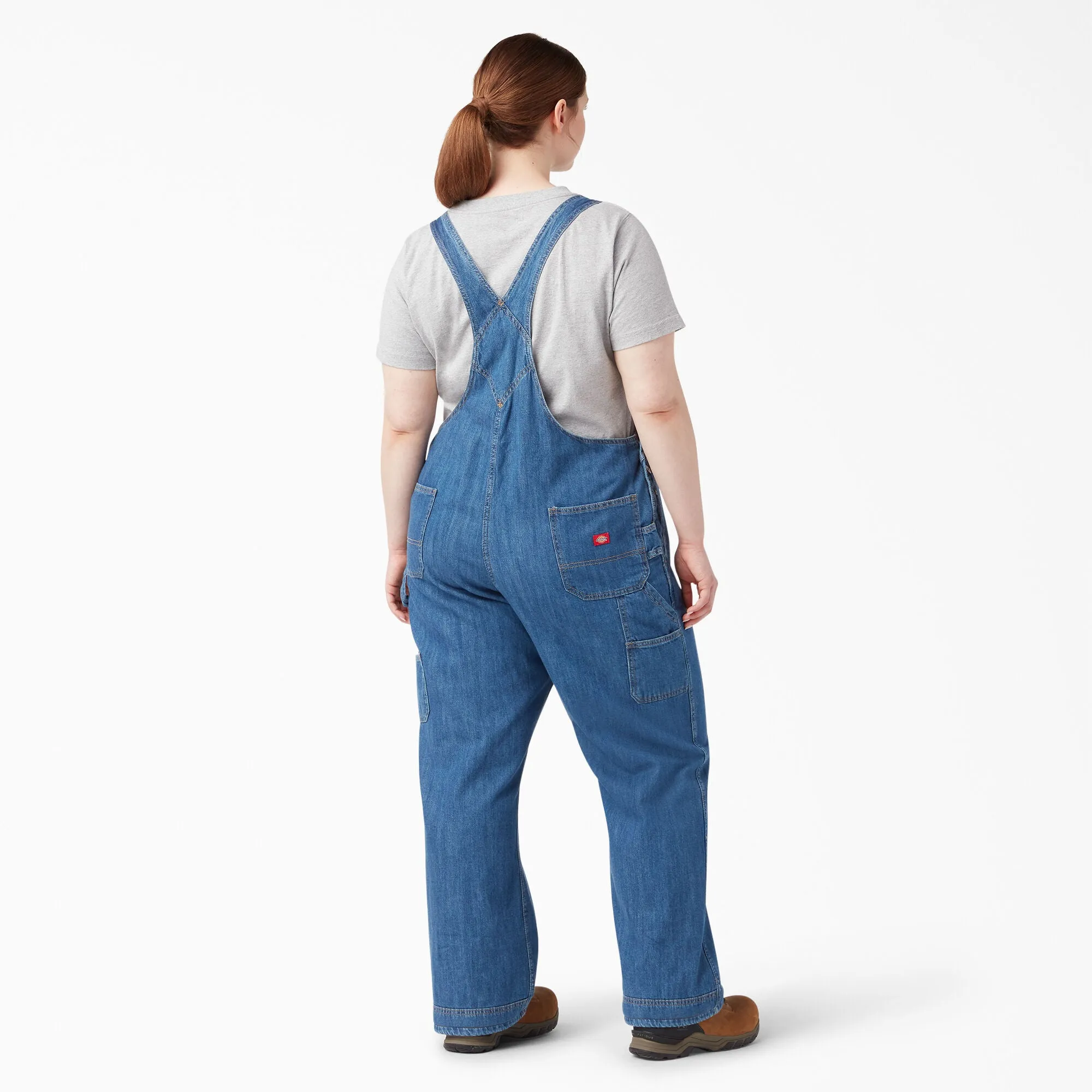 Dickies  -  #FBW206 - Made to Fit the Curvy Girl - Women's Plus Relaxed Fit Straight Leg Bib Overalls