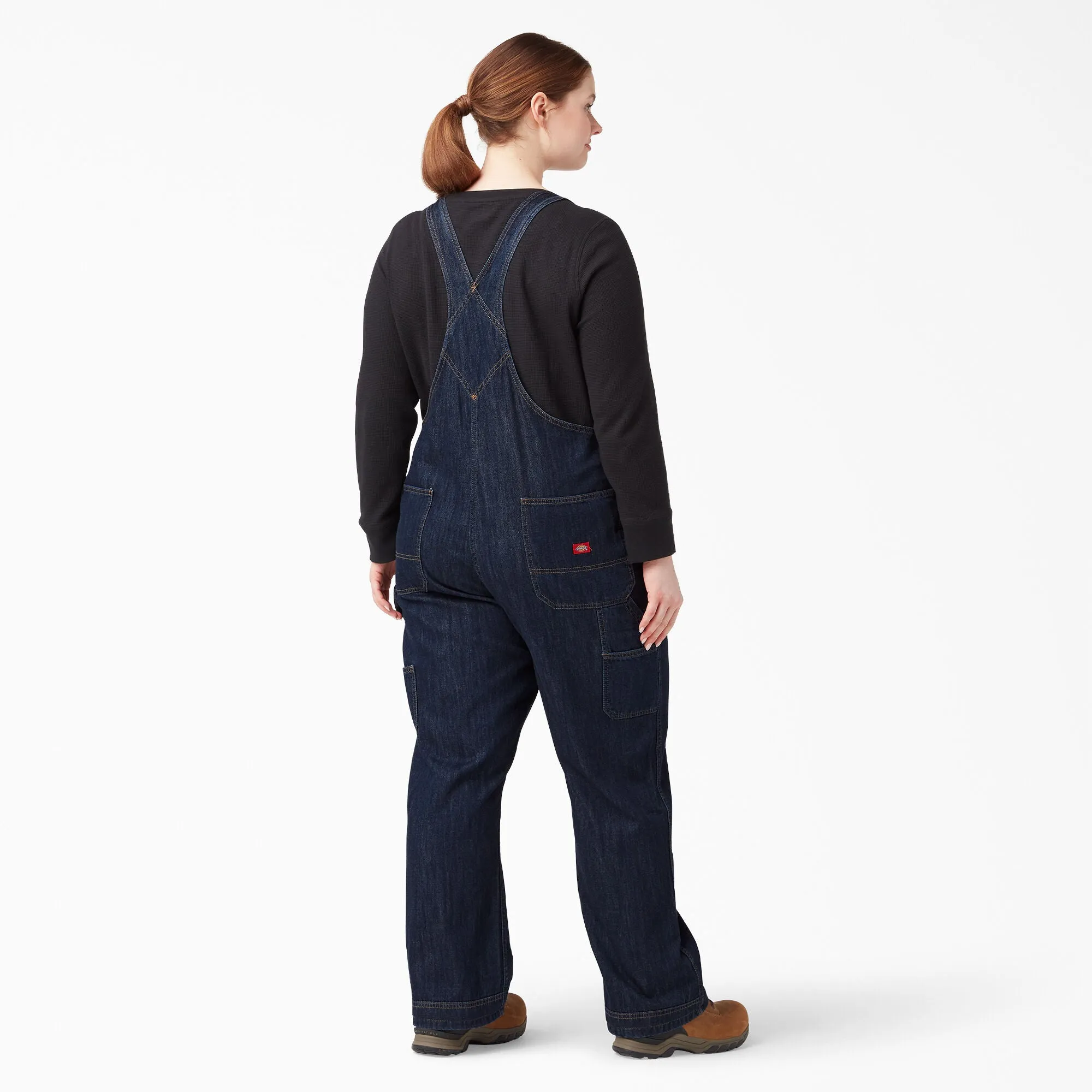 Dickies  -  #FBW206 - Made to Fit the Curvy Girl - Women's Plus Relaxed Fit Straight Leg Bib Overalls
