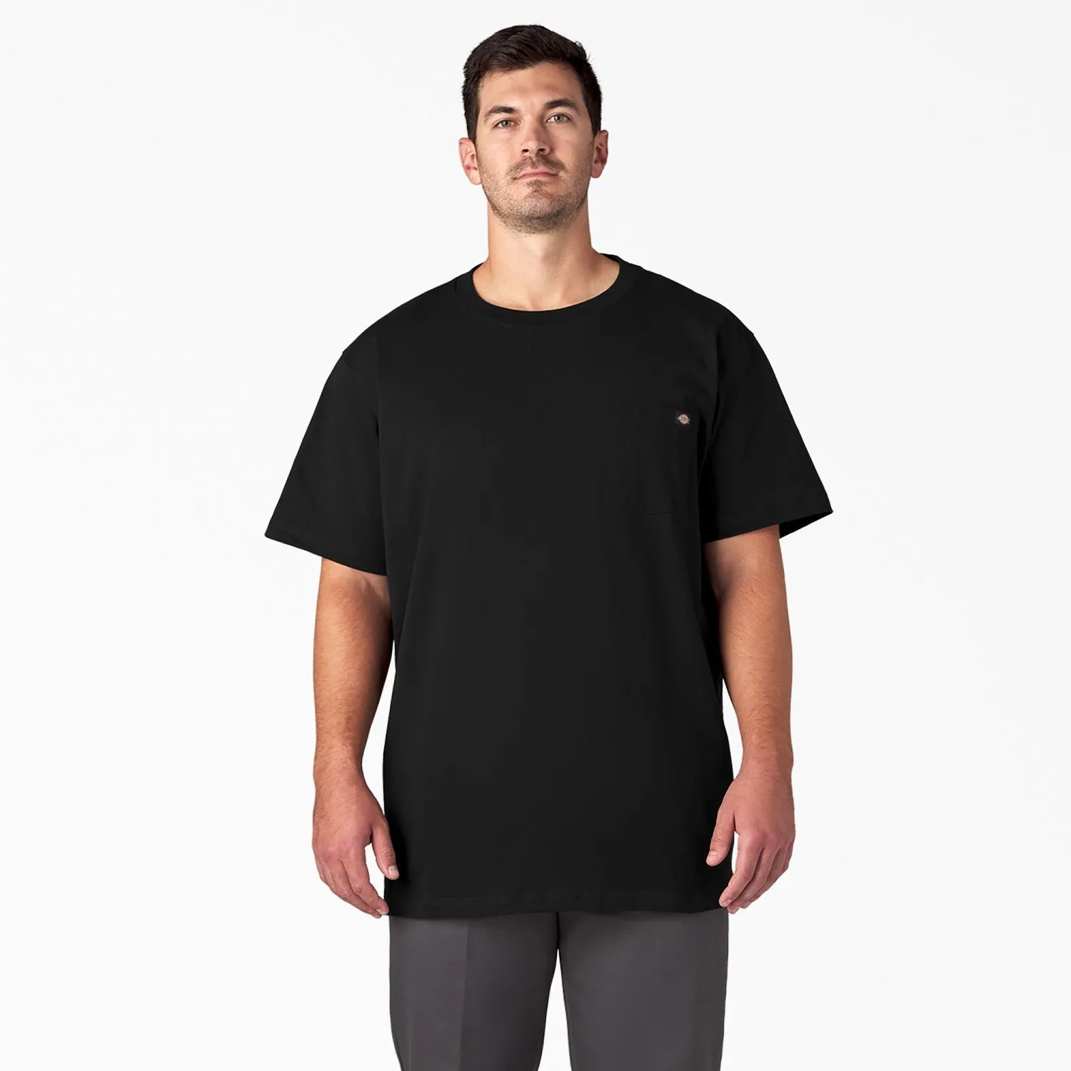 Dickies Men's Heavyweight Short Sleeve Pocket T-Shirt_Black