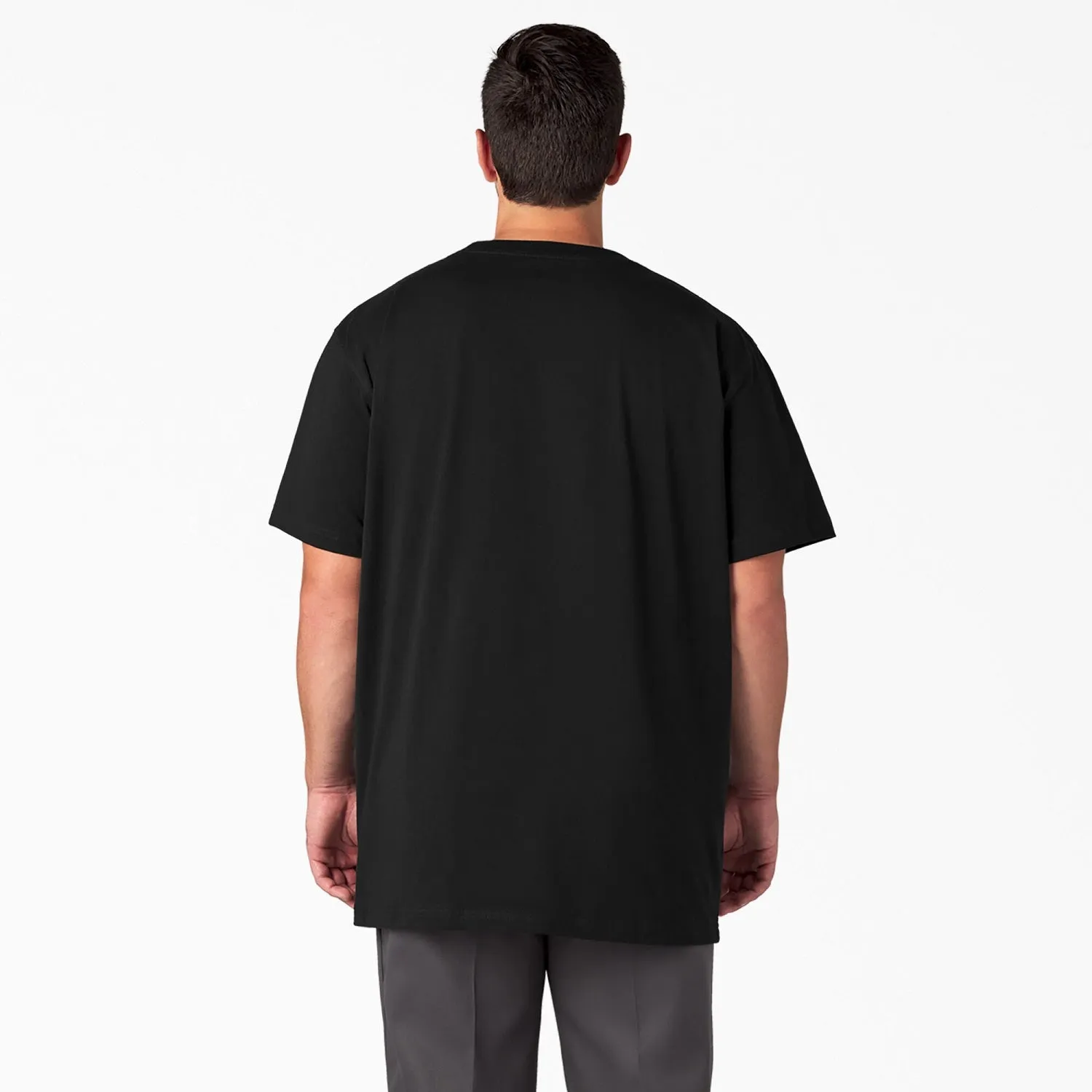 Dickies Men's Heavyweight Short Sleeve Pocket T-Shirt_Black