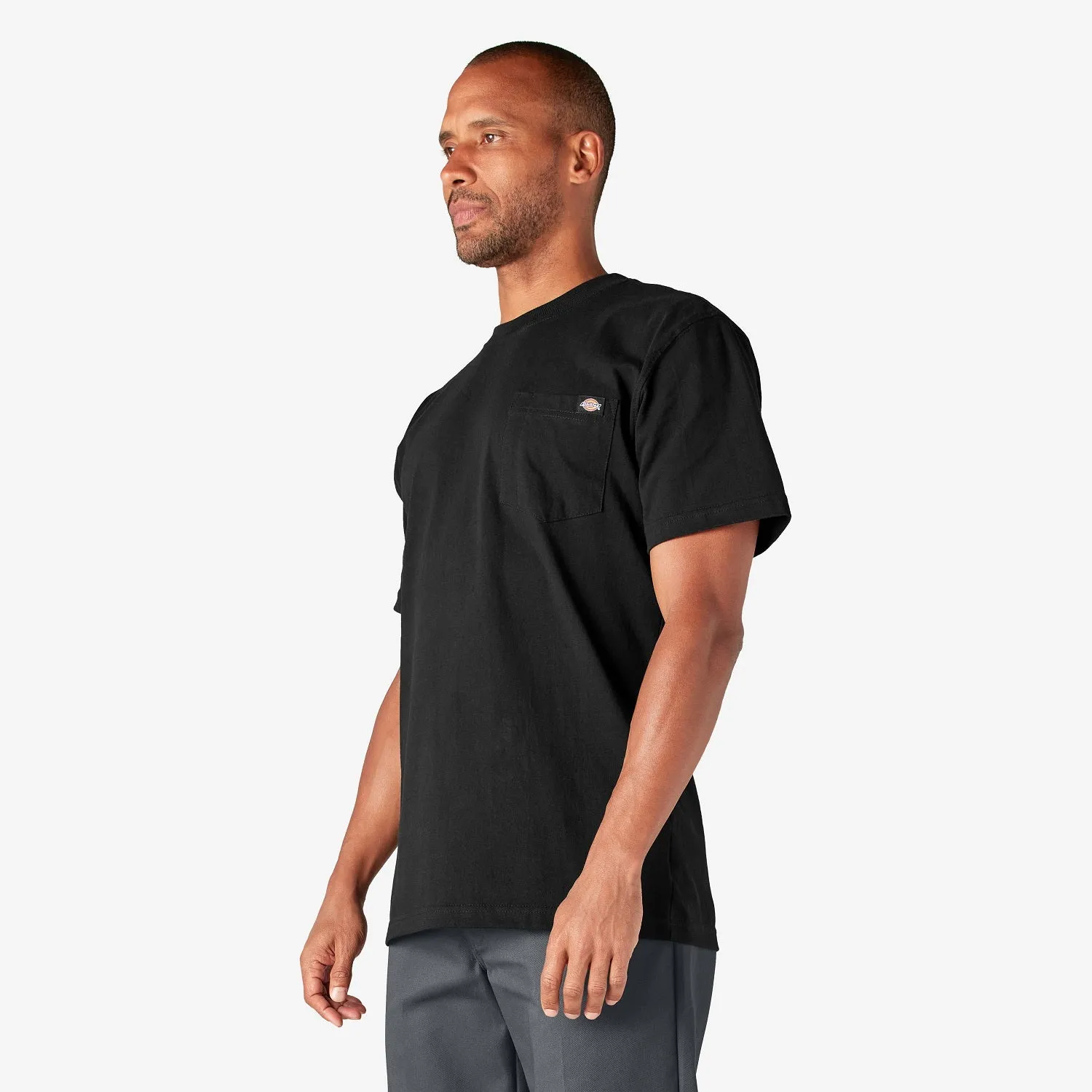 Dickies Men's Heavyweight Short Sleeve Pocket T-Shirt_Black