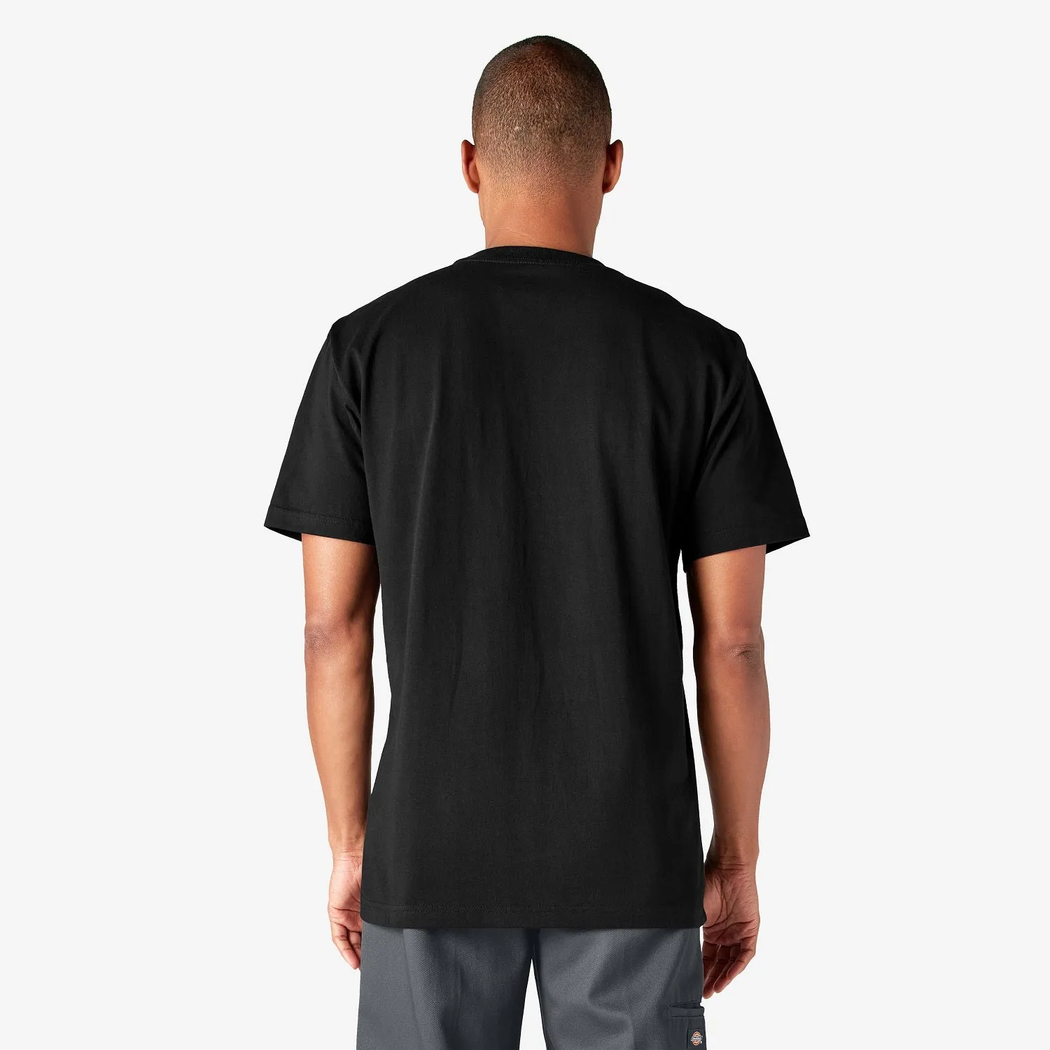 Dickies Men's Heavyweight Short Sleeve Pocket T-Shirt_Black