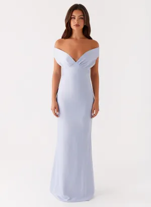 Jenner Maxi Dress - Blue Jewel Accent