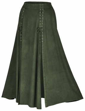 Rowan Maxi Overskirt Limited Edition Moss Green Breezy Edge Modern Outfit