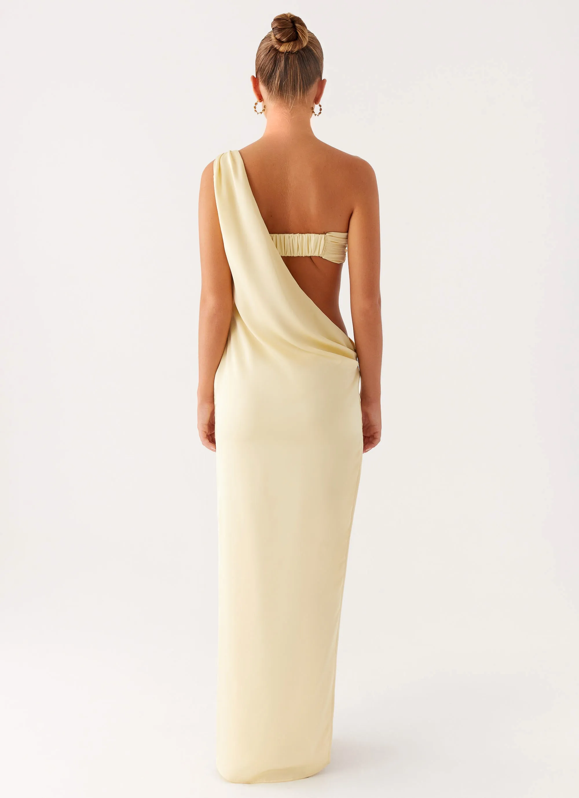 Interchangeable-Detail Cooper Maxi Dress - Yellow