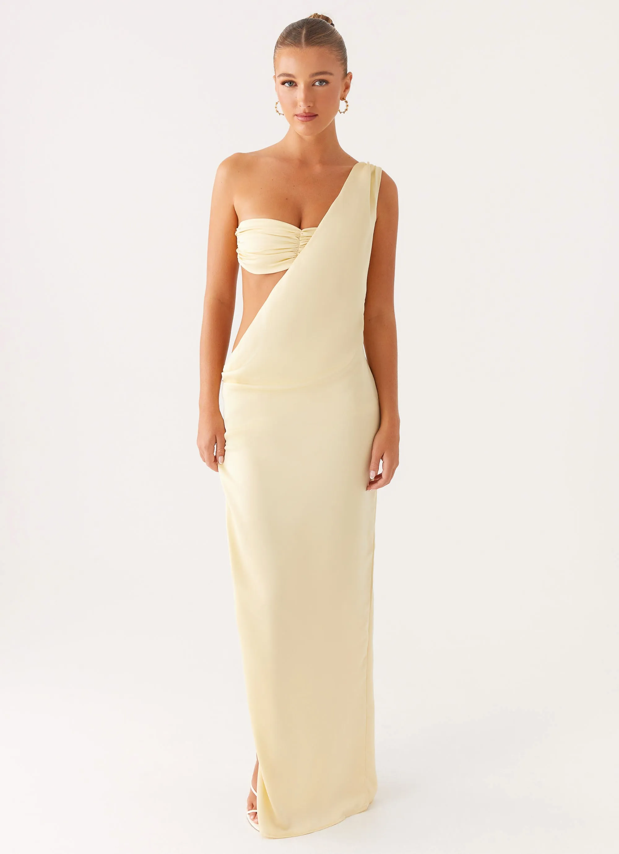 Cool Motion Trend-Inspired Cooper Maxi Dress - Yellow