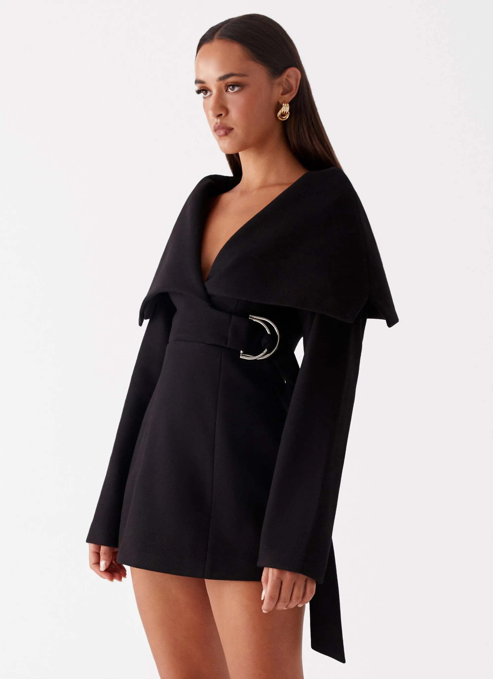 Kaide Mini Dress - Black Lounge Moment