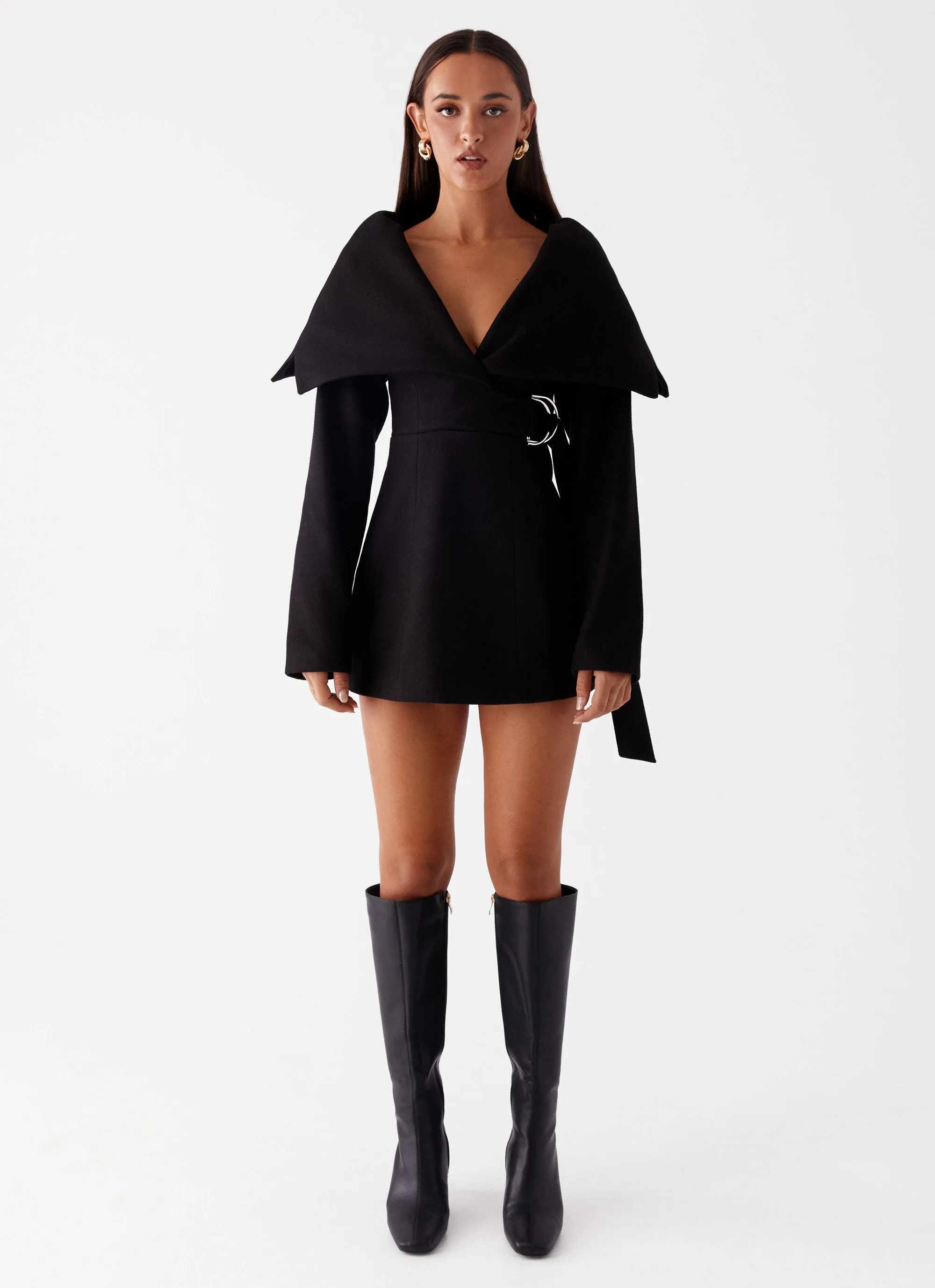 Kaide Mini Dress - Black Chic Fit Wear
