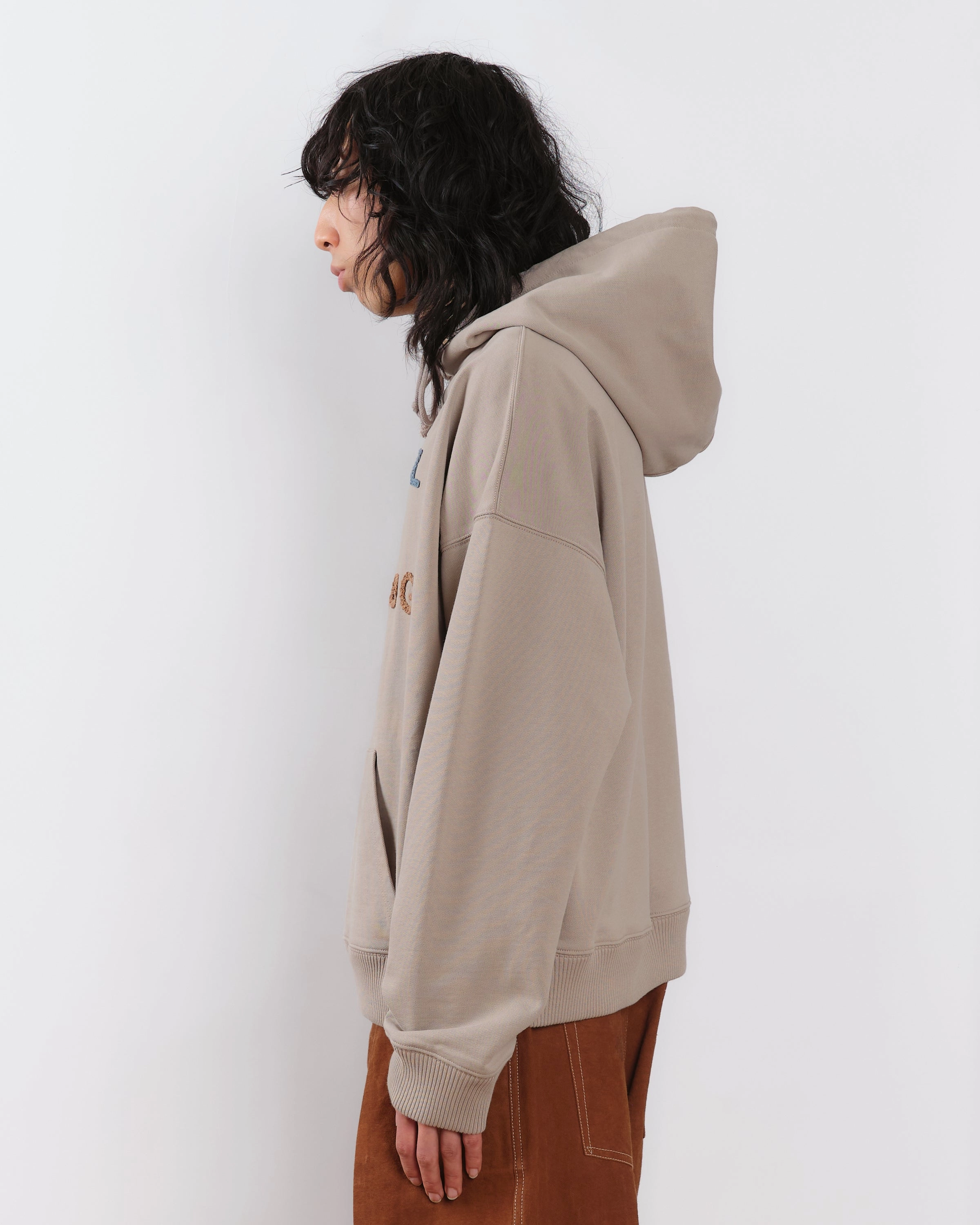 Geo Hoodie - Soft Grey Slim Touch Date-Night