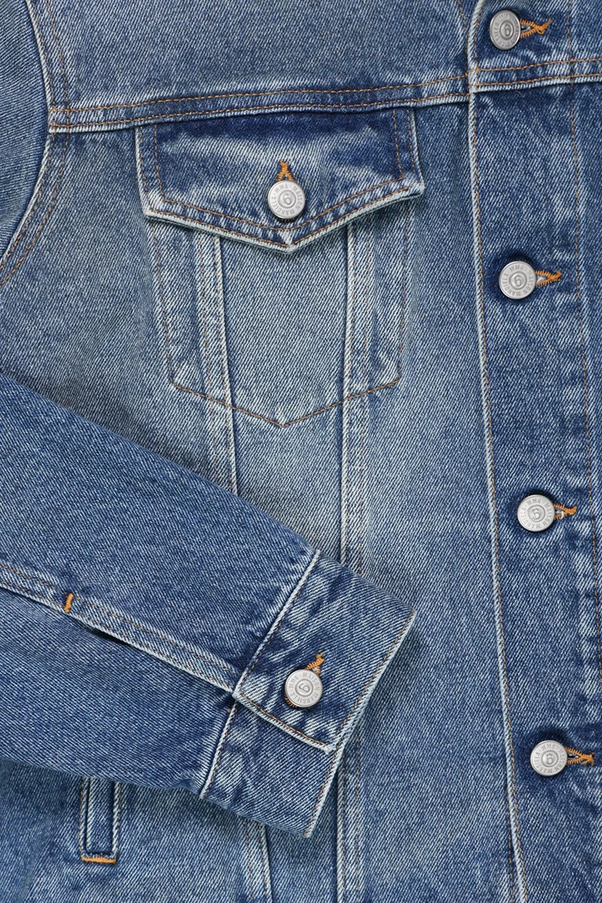 Distressed Denim Jacket - Light Blue