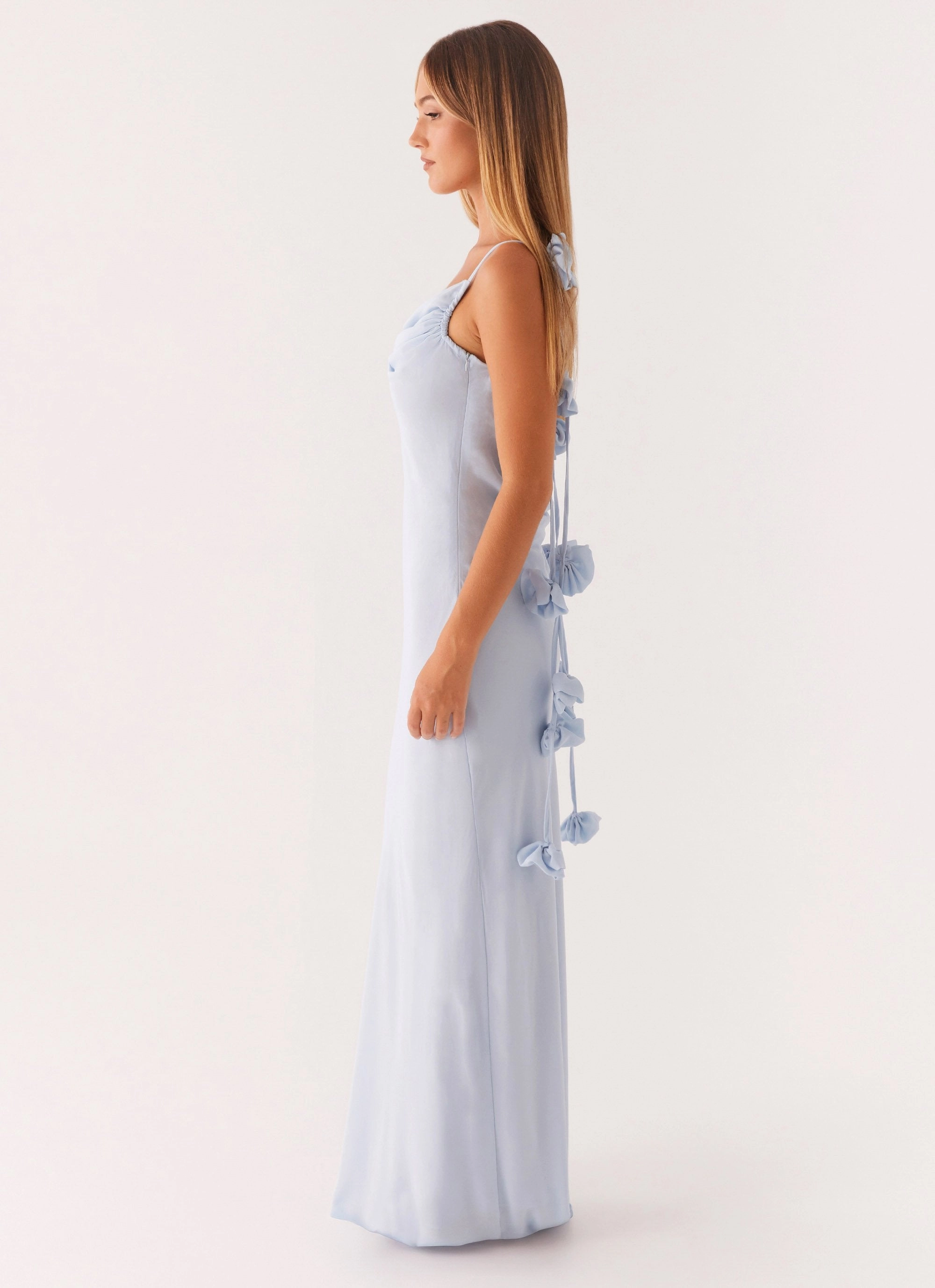 Simona Maxi Dress - Pastel Blue Seasonal Essential