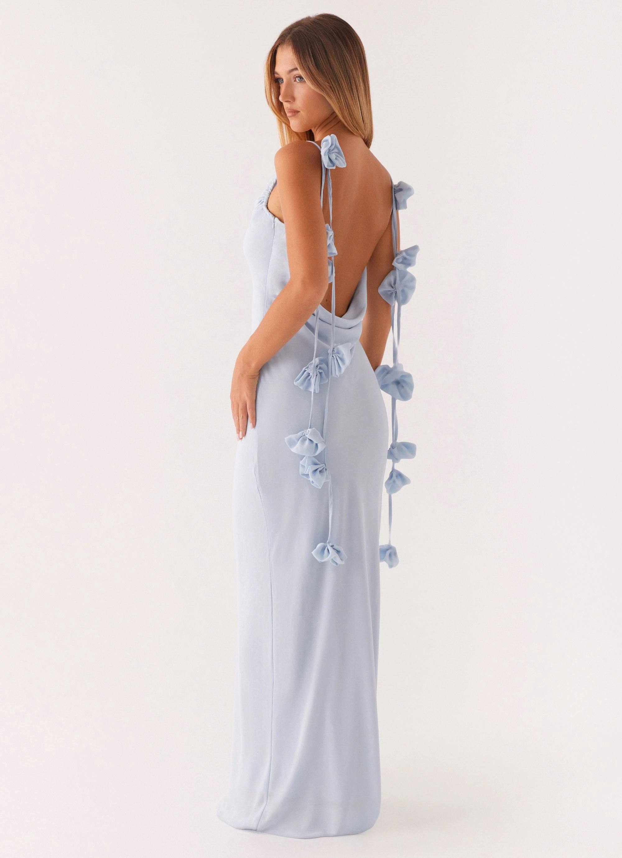 Simona Maxi Dress - Pastel Blue Quick Glam