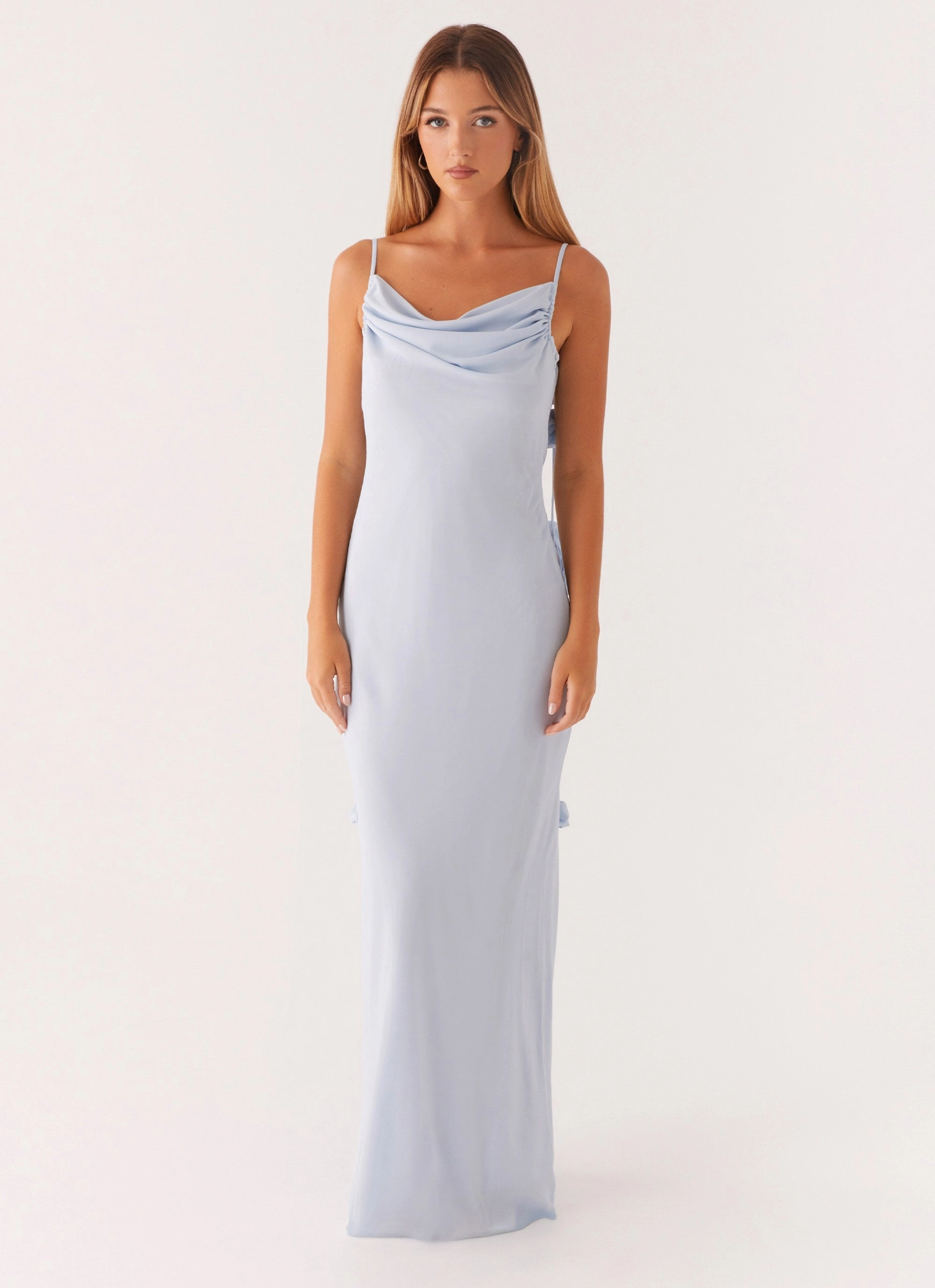 Simona Maxi Dress - Pastel Blue Weekend Ready