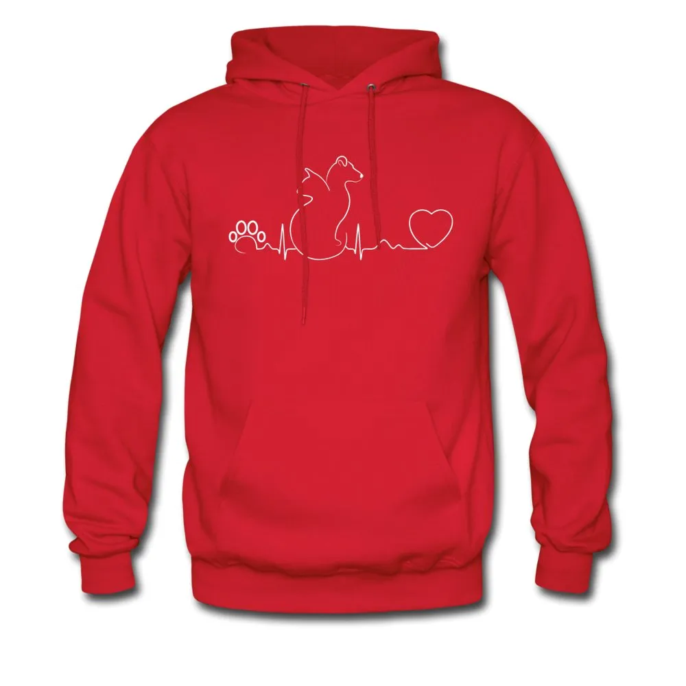 Dog and cat heartbeat Unisex Hoodie