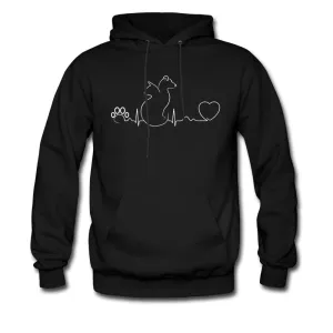 Dog and cat heartbeat Unisex Hoodie