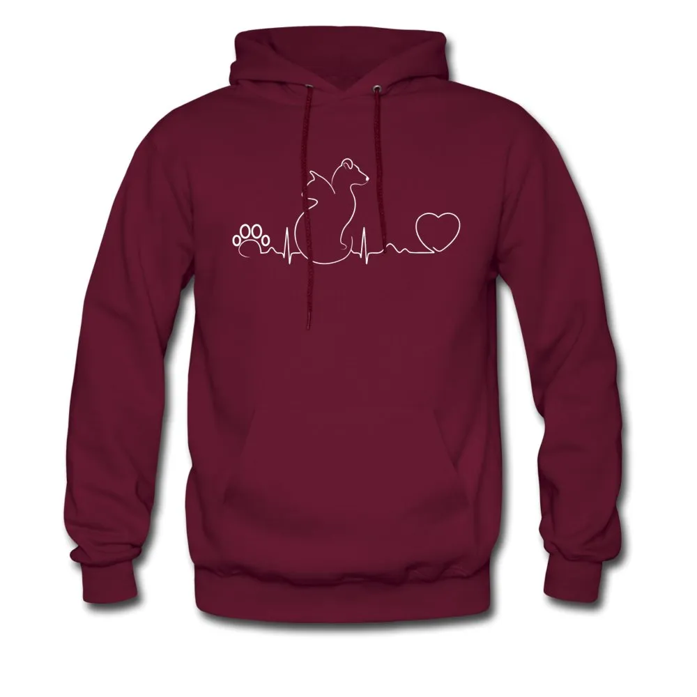 Dog and cat heartbeat Unisex Hoodie