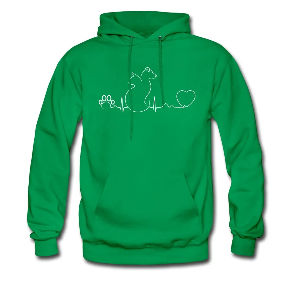 Dog and cat heartbeat Unisex Hoodie