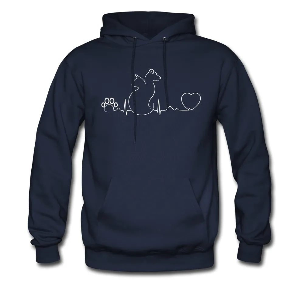 Dog and cat heartbeat Unisex Hoodie