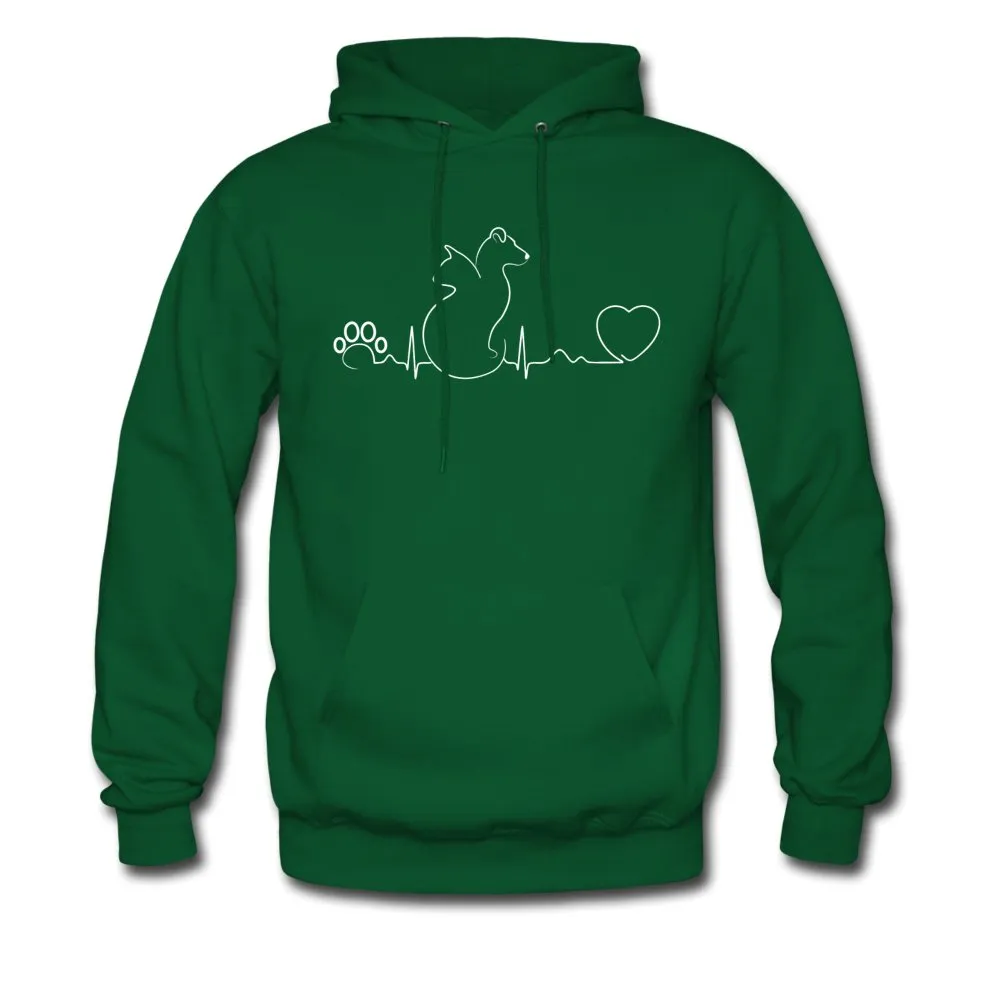 Dog and cat heartbeat Unisex Hoodie