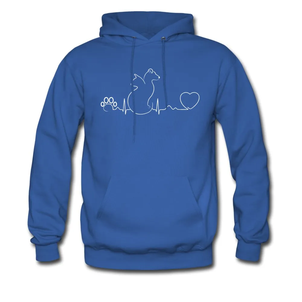 Dog and cat heartbeat Unisex Hoodie