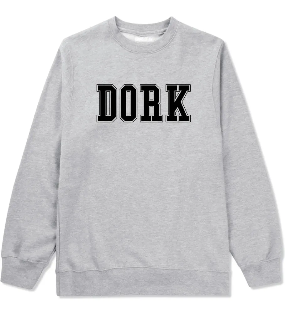 Dork College Style Boys Kids Crewneck Sweatshirt
