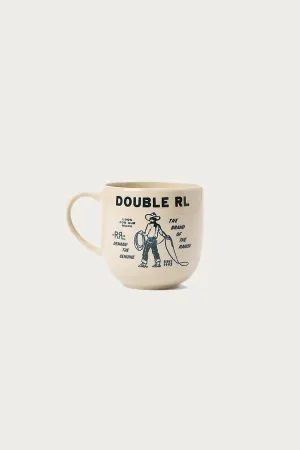 Double RL Logo Mug - Cream/Black