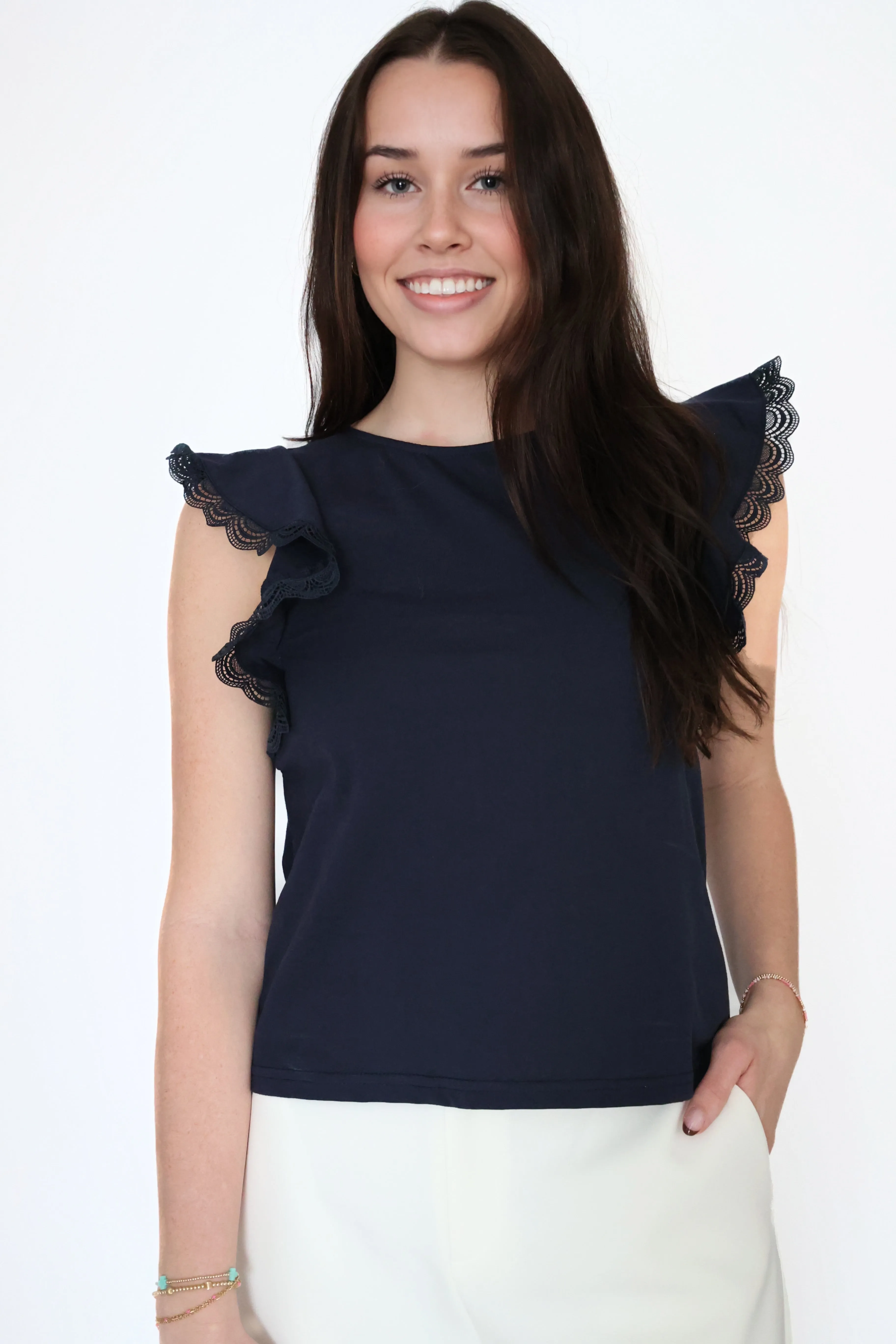 Breathable Microfiber Augusta Lace Tee