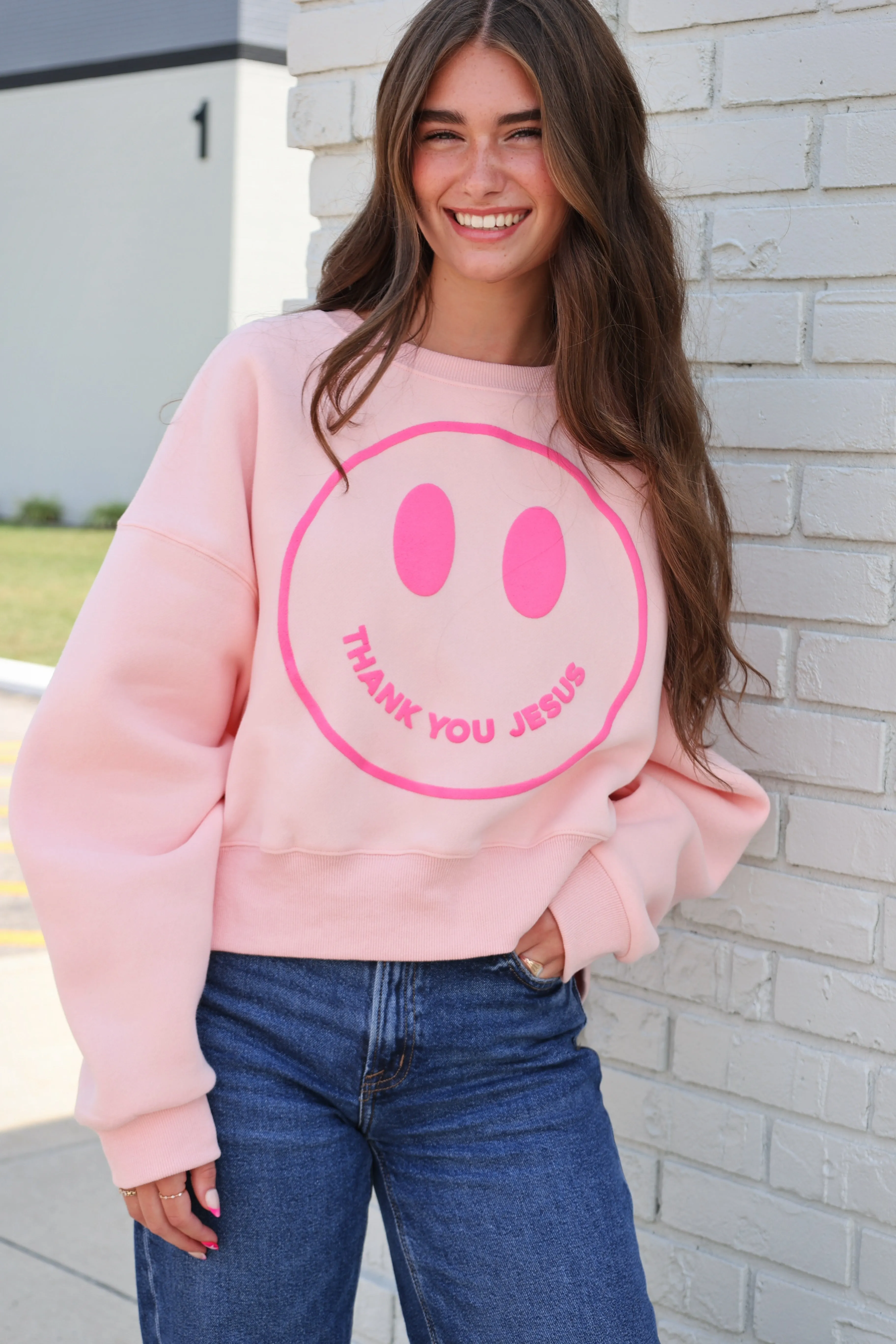 Thank You Jesus Sweatshirt Printed T-shirt