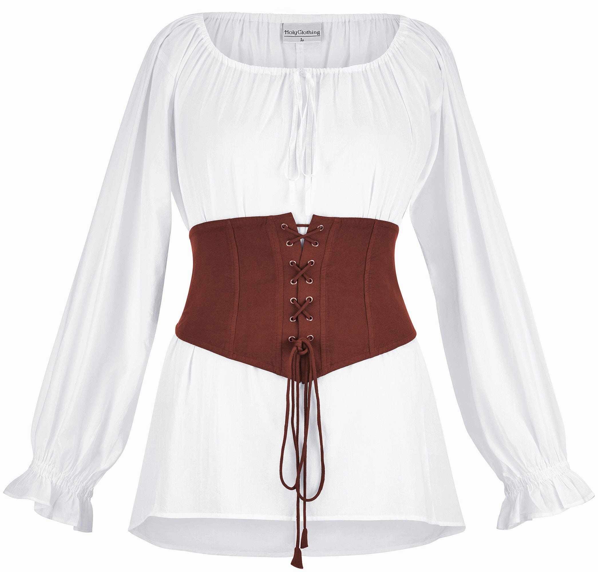 Layered Collar Winter Hoodie Eva Belt Limited Edition Harvest Auburn