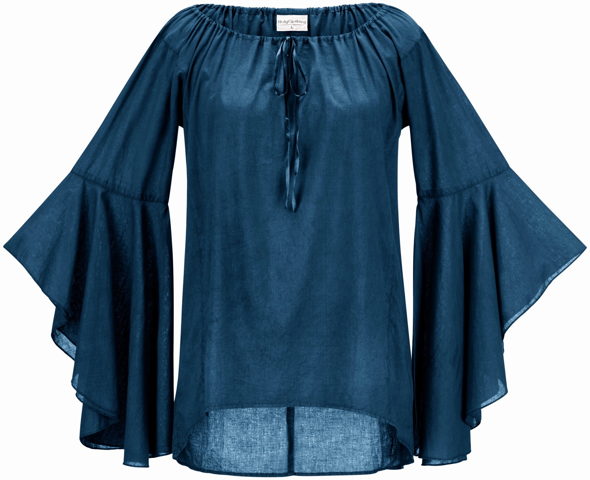 Angeline Tunic Limited Edition Blues Adjustable Hem Toggles FlexibleCollar