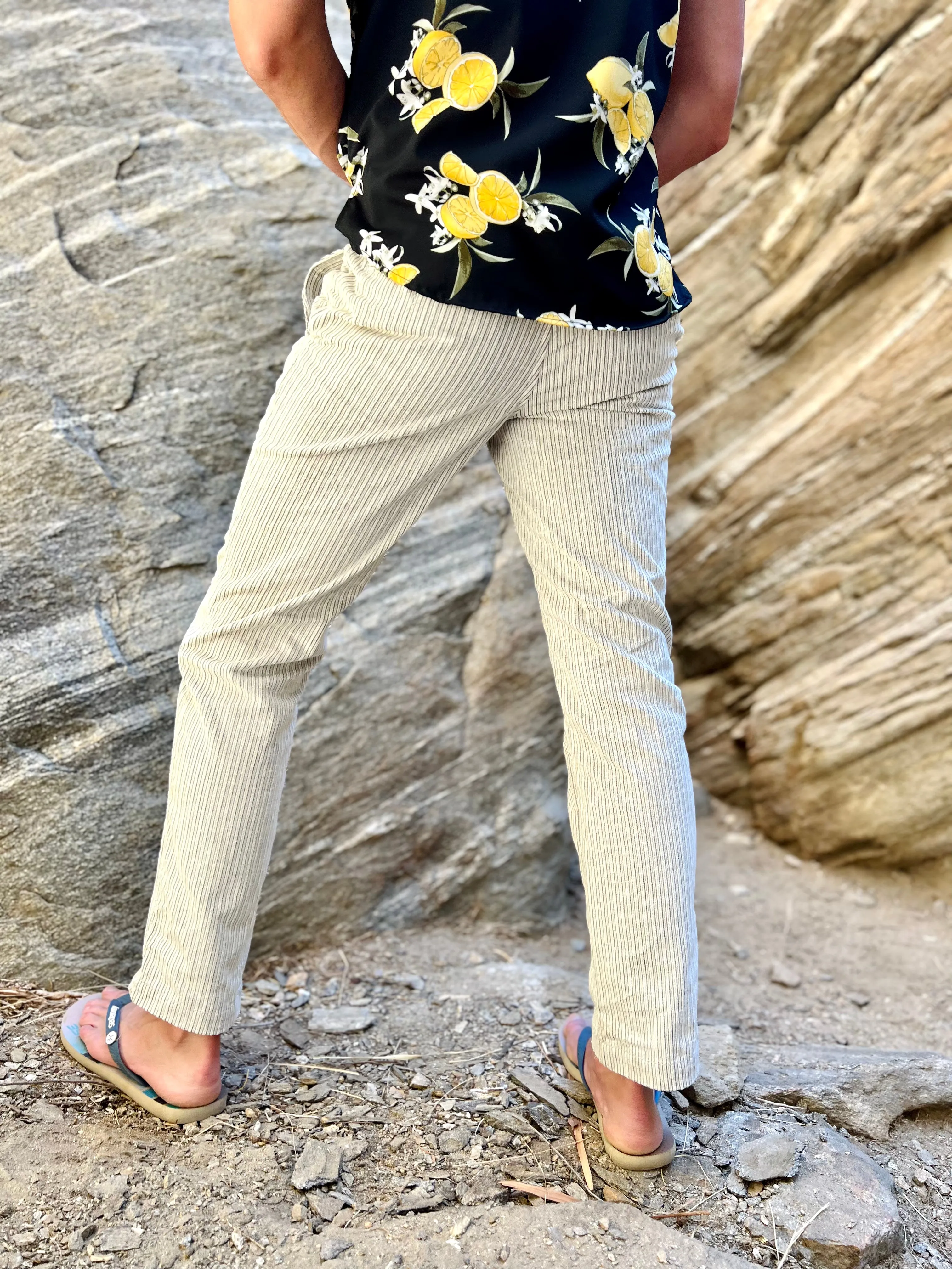 dual stripe corduroy