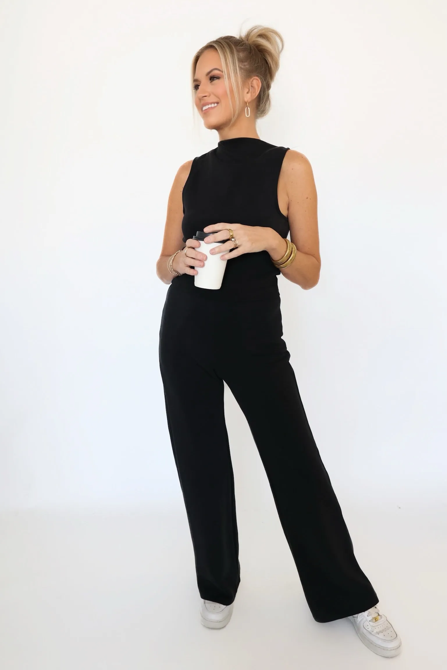Modern Layer Hustle Knit Wide Leg Pant
