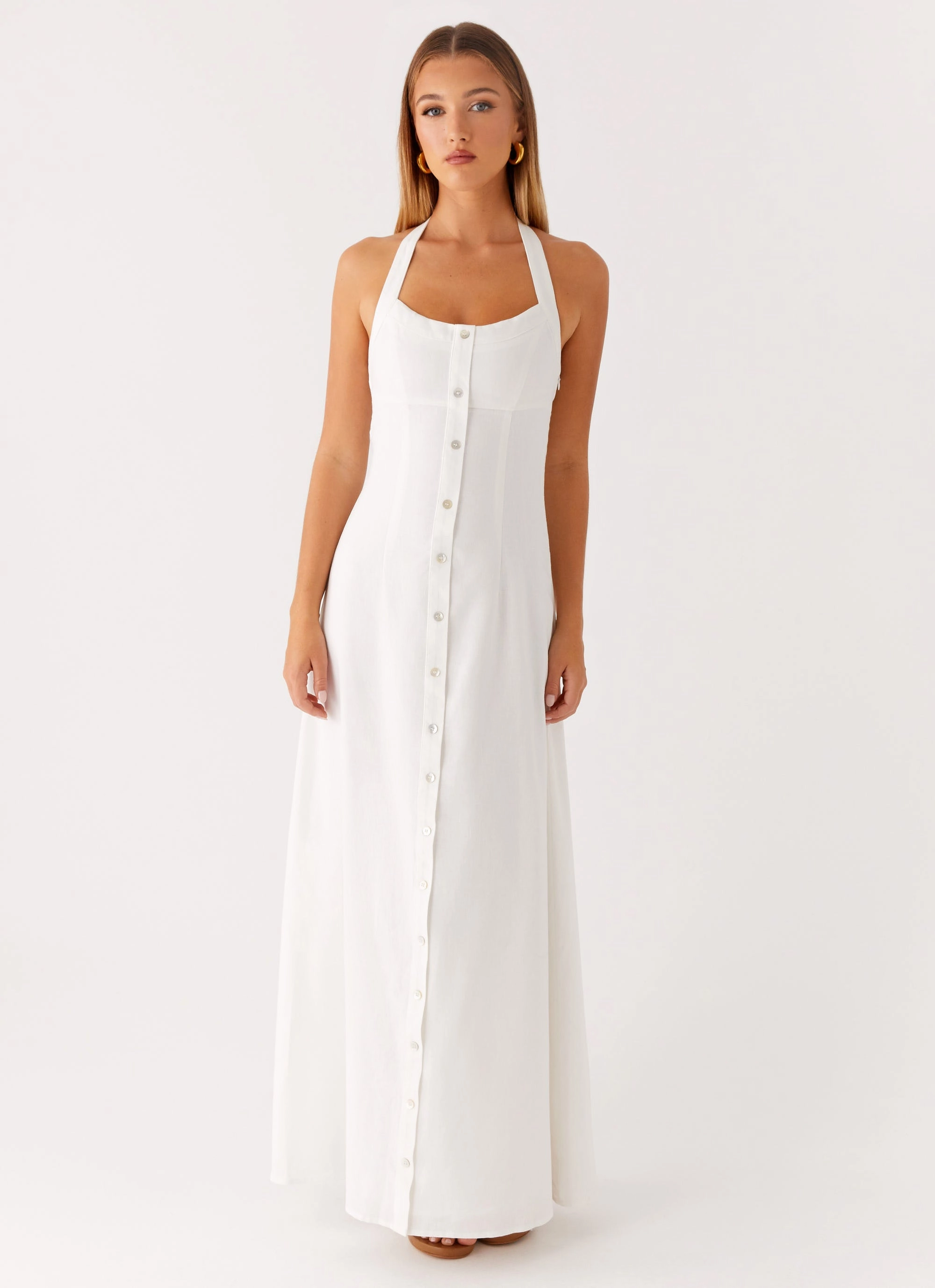Jovanni Maxi Dress - White french chic