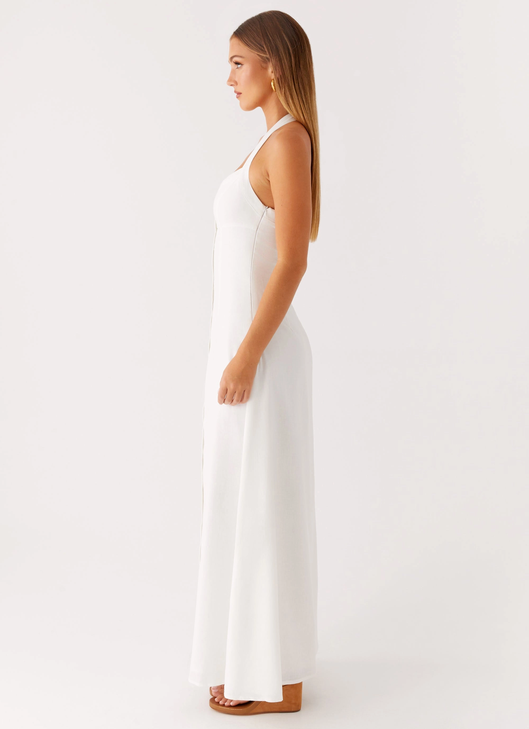 Bold Statement Jovanni Maxi Dress - White