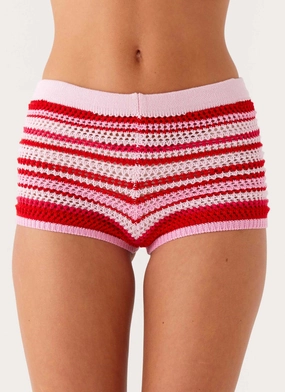 Stylish Shorts Body Flex Miffy Mini Shorts - Pink