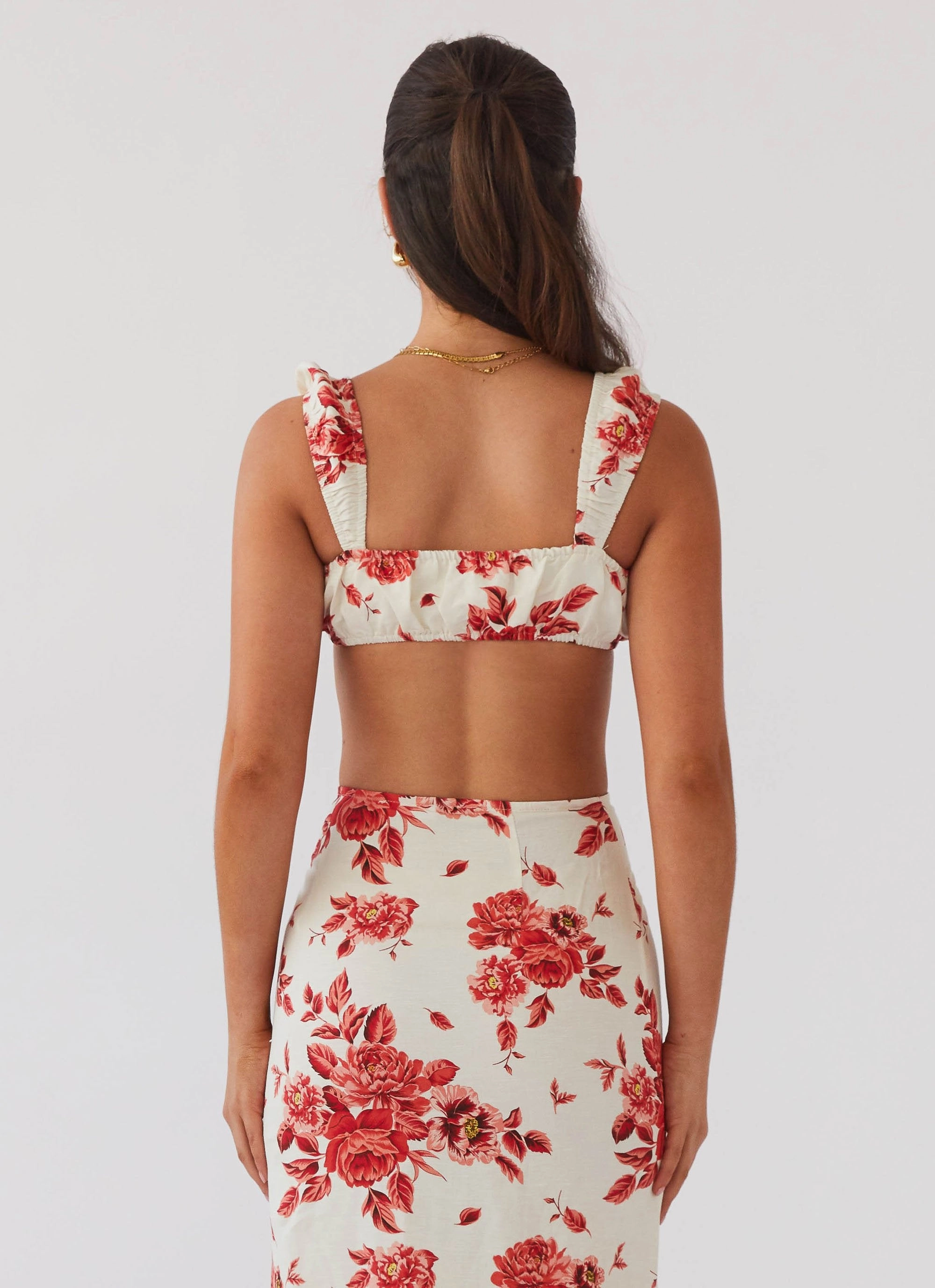 Valencia Villa Bralet Top - Rosa Floria Durable Binding LayeredDurability