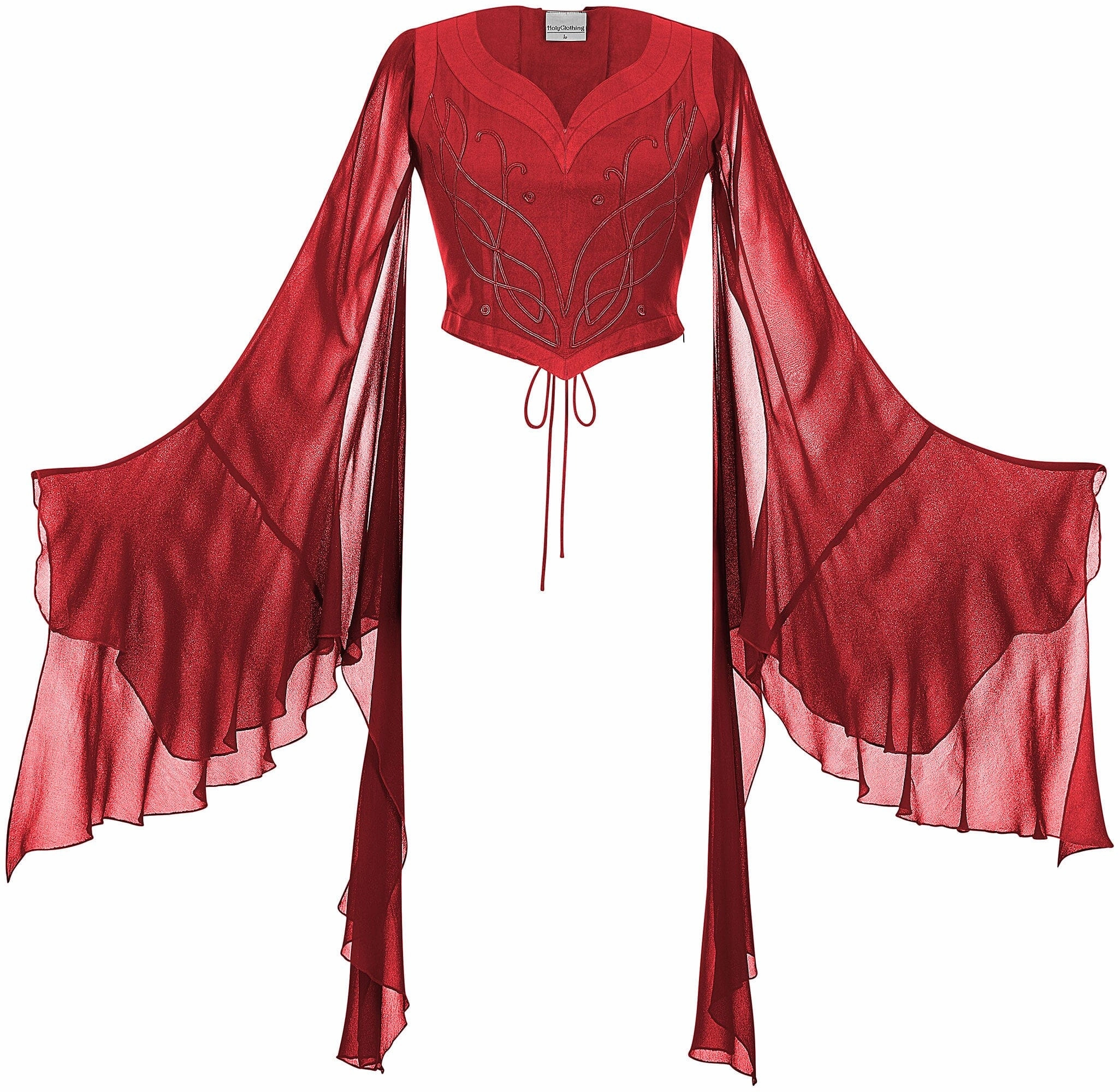 Stephanie Limited Edition Poppy Red Activewear Top Breathable Ventilation