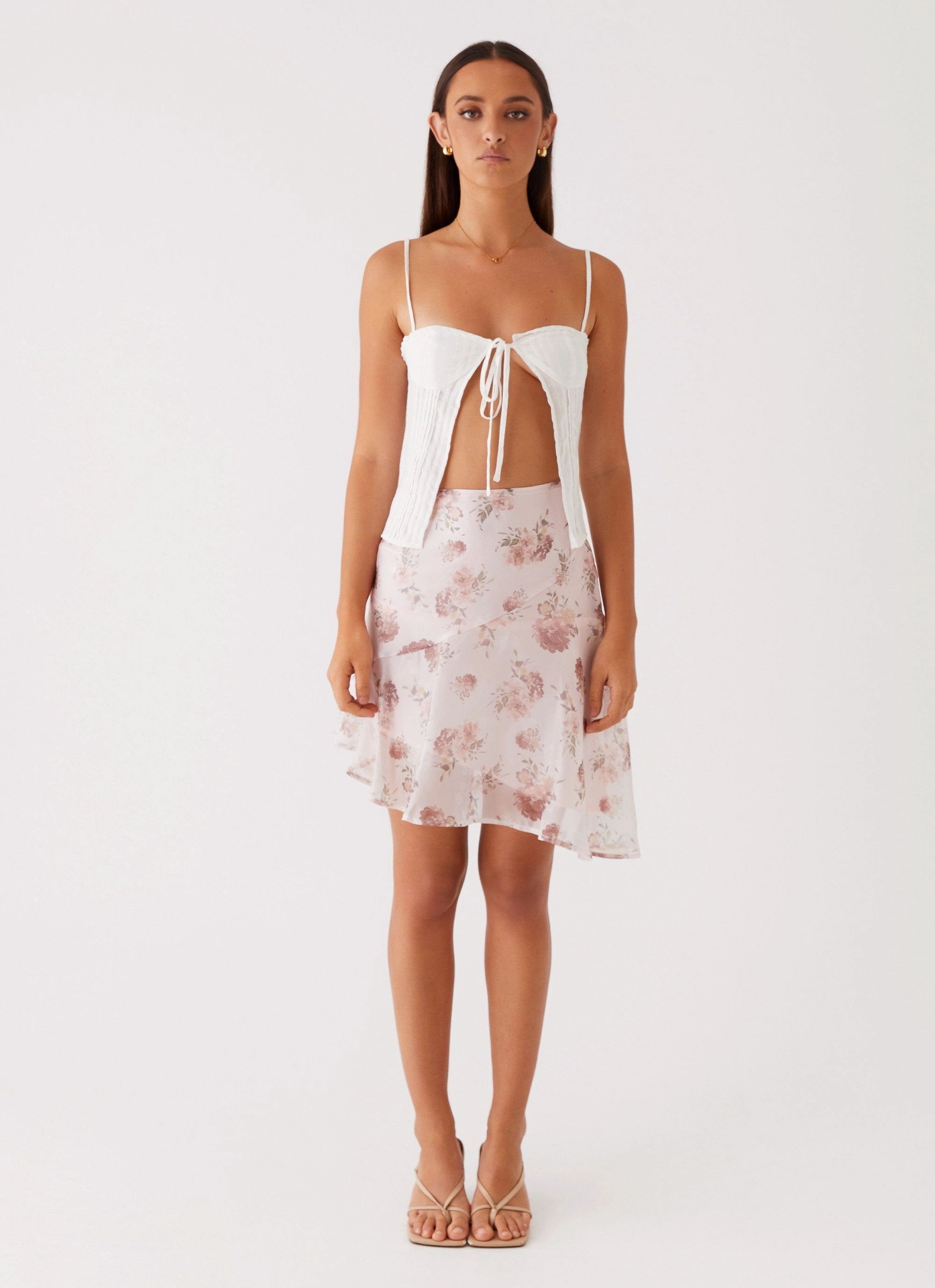 Feed The Fire Top - White Sport Hoodie