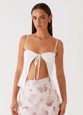 Everyday Comfort Fit Feed The Fire Top - White